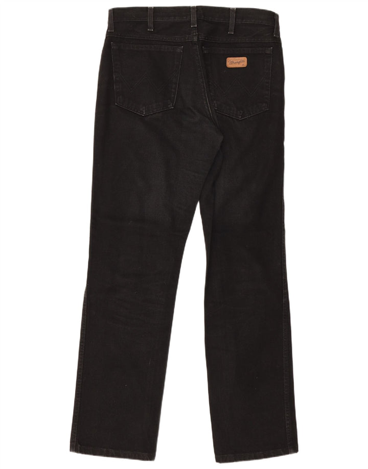 Jeans dritti Texas Wrangler da donna W33 L32 cotone nero