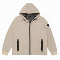 Giacca antipioggia da donna con cappuccio Superdry UK 12 poliestere bianco medio