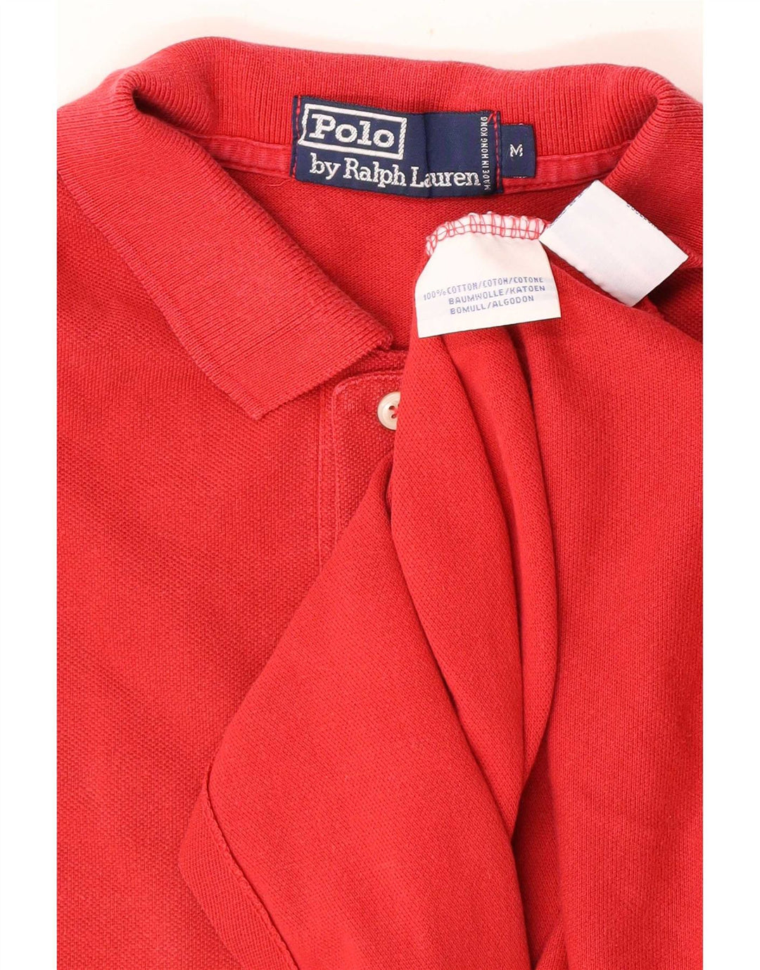 Camicia da uomo Polo Ralph Lauren in cotone rosso medio