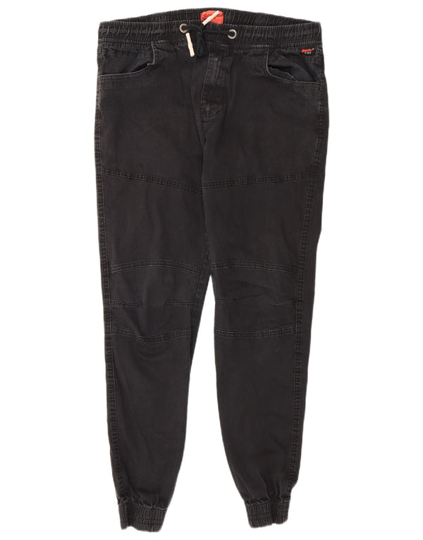 Pantaloni da jogging da uomo Superdry W36 L30 in cotone grigio