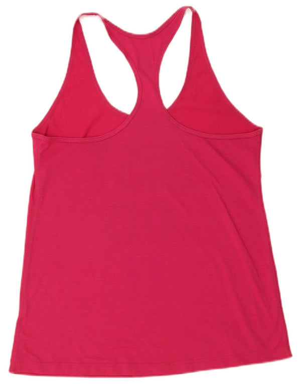 Canotta grafica Nike Dri Fit Loose Fit da donna UK 12 Rosa medio