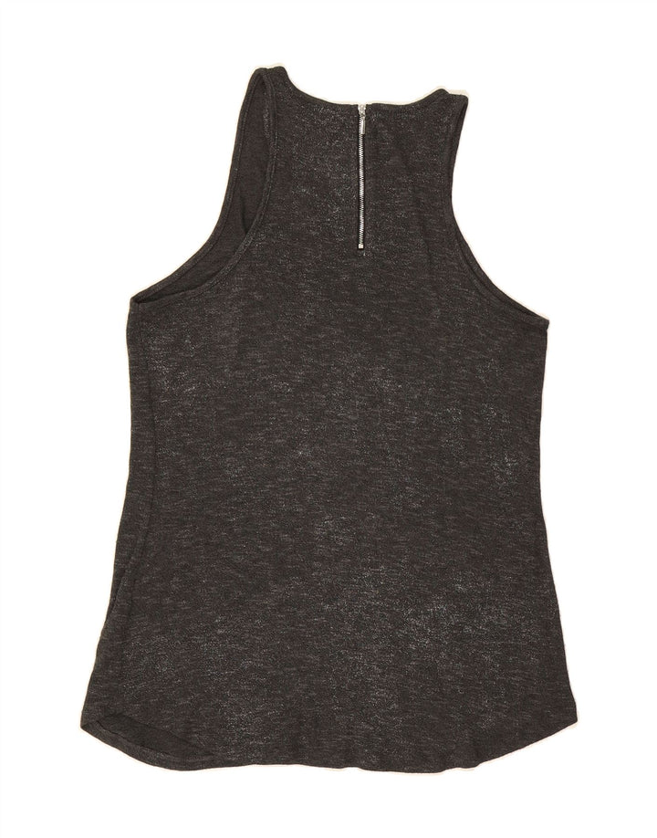 MOSSIMO Womens Vest Top UK 12 Medium Grey Flecked Rayon Vintage Mossimo and Second-Hand Mossimo from Messina Hembry 