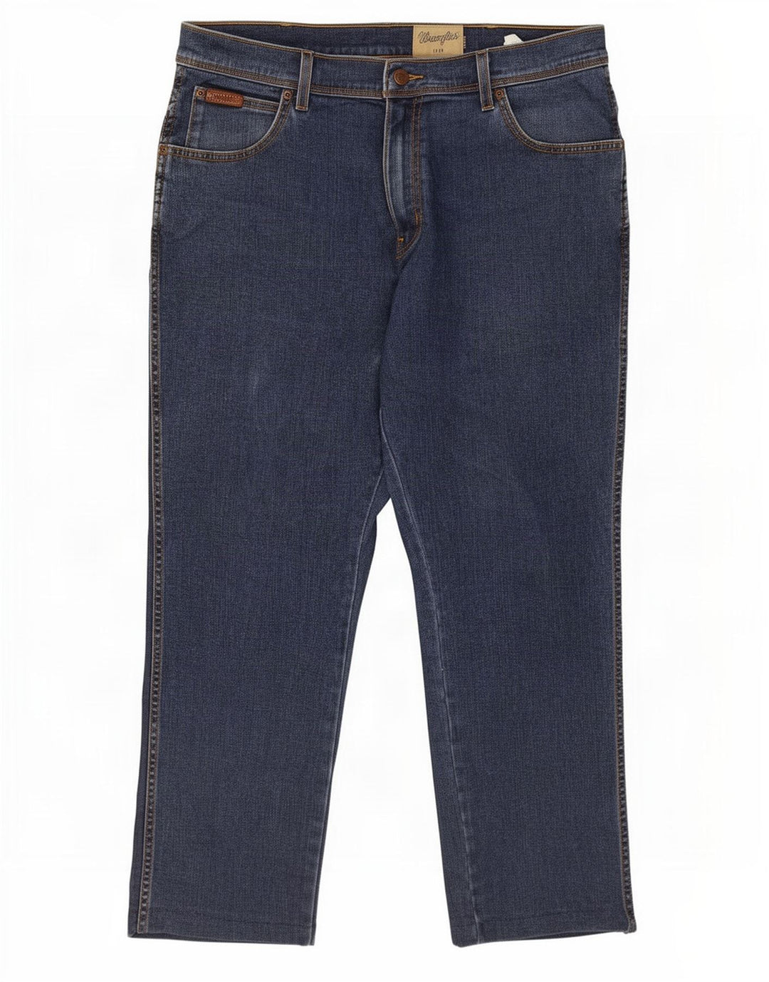 Jeans dritti elasticizzati Texas da uomo Wrangler W36 L26 cotone blu