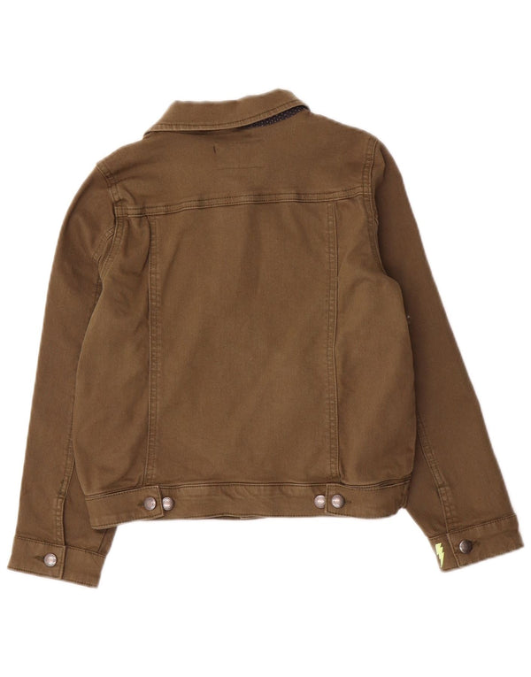 Giacca di jeans per ragazzi Joules 8-9 anni in cotone kaki