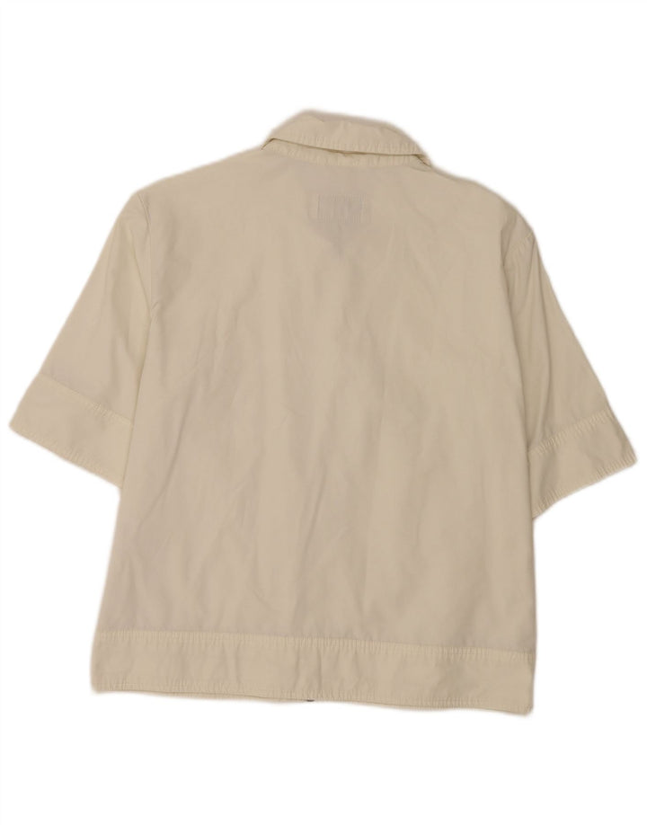 Camicia a maniche corte Belfe & da donna UK 10 piccola bianca
