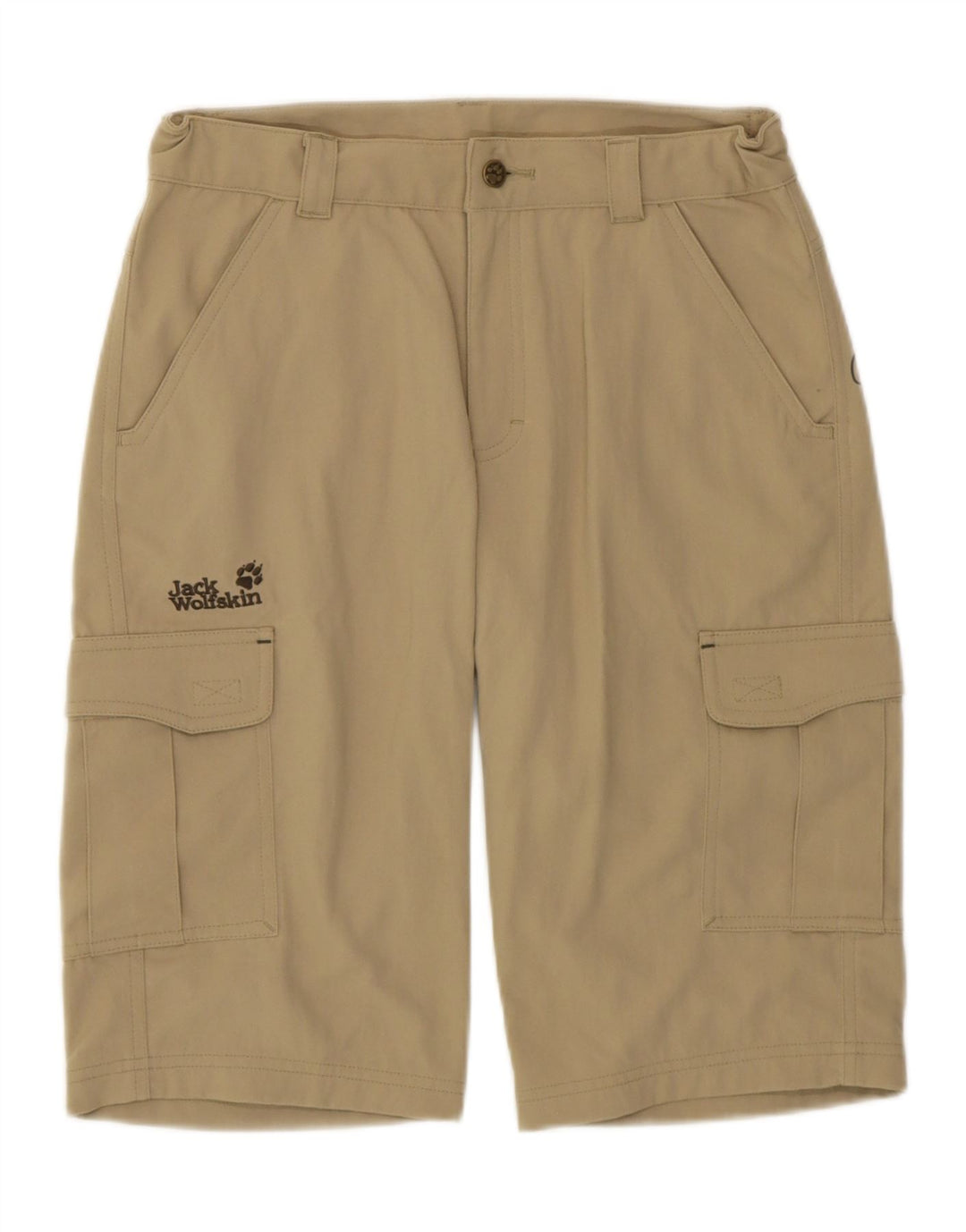 Pantaloncini cargo grafici da ragazzo Jack Wolfskin 13-14 anni W28 Beige Poliammide