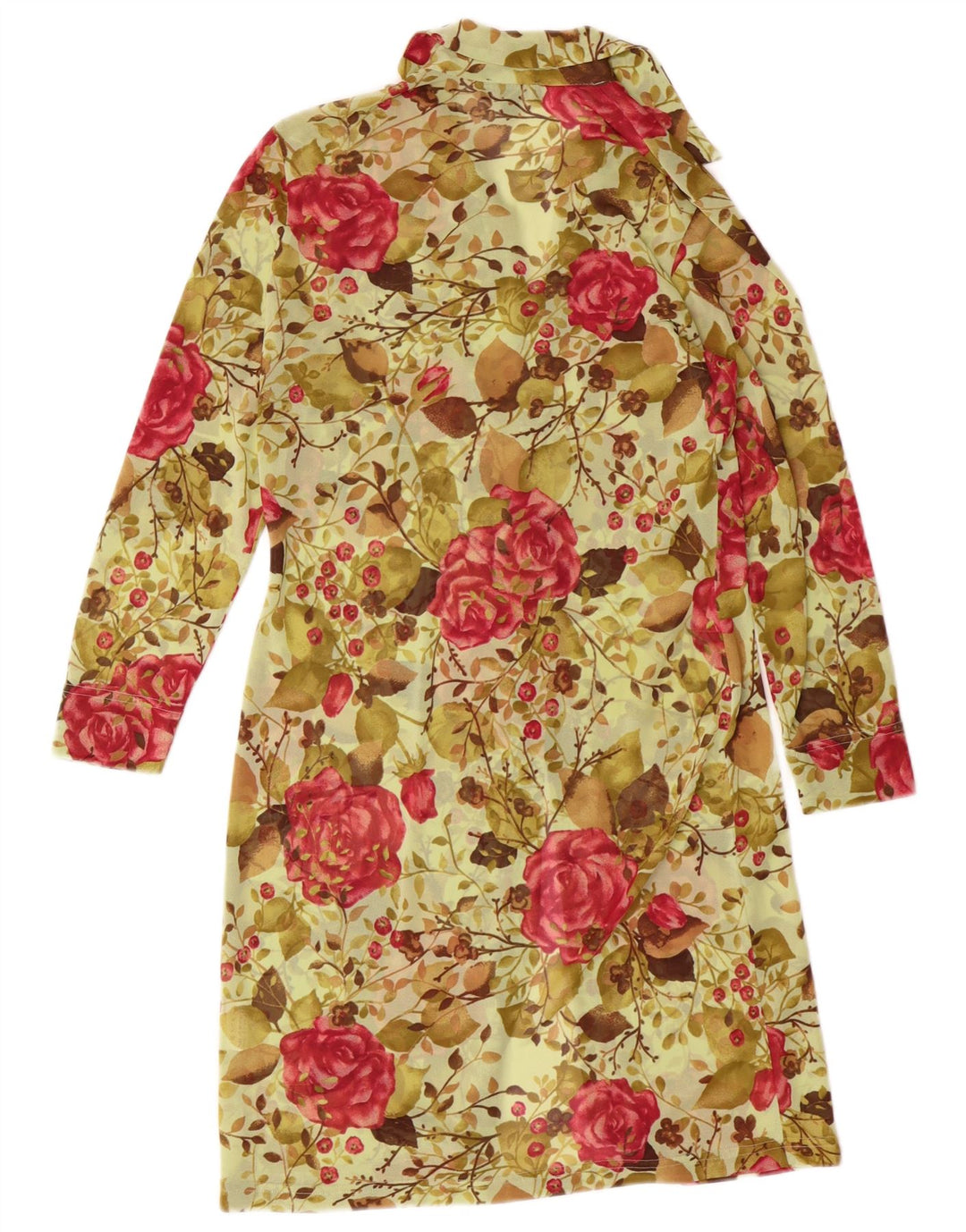 Abito camicia a maniche lunghe da donna Kookai taglia 1 piccolo bohemien floreale verde