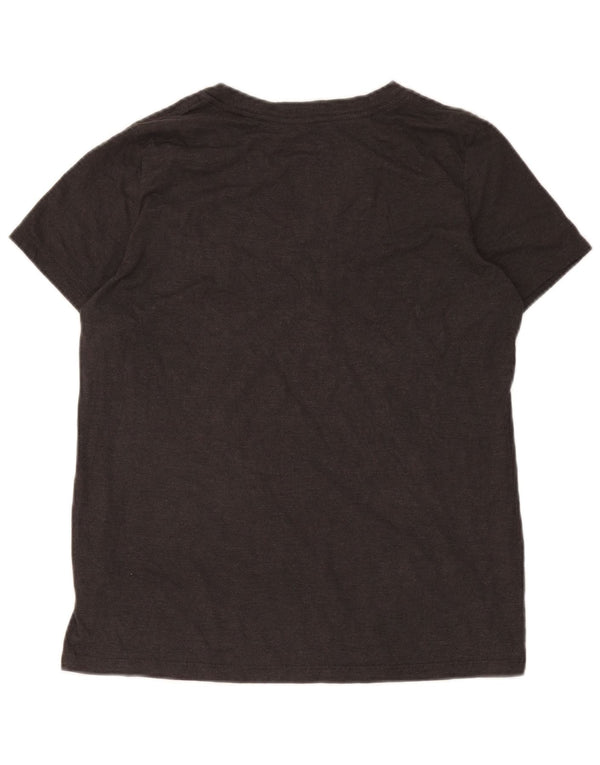 T-shirt grafica da donna Nike Vermont Top UK 16 grande cotone grigio