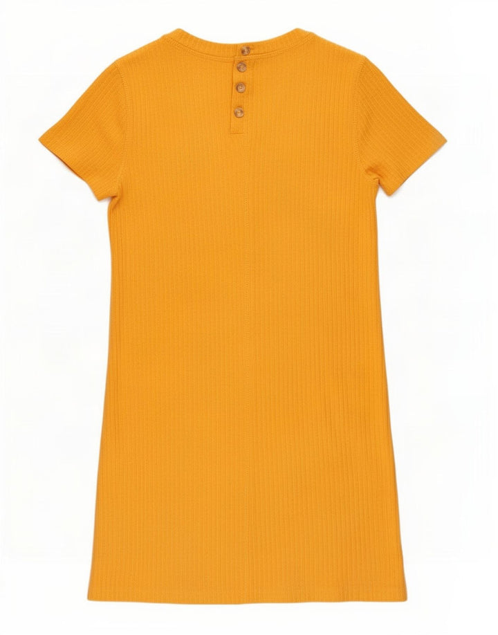 Abito basic petite da donna Abercrombie & Fitch UK 6 XS poliestere giallo