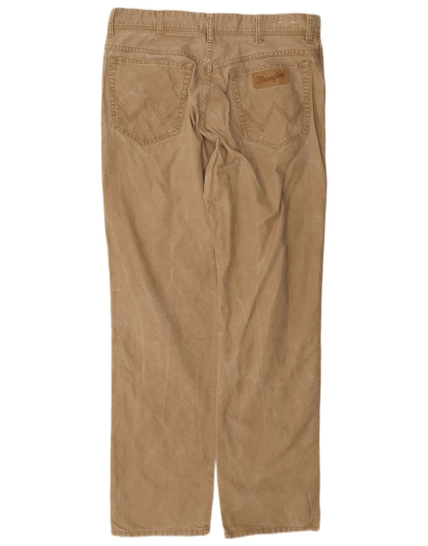 Pantaloni casual dritti da uomo Wrangler Texas W34 L32 in cotone beige