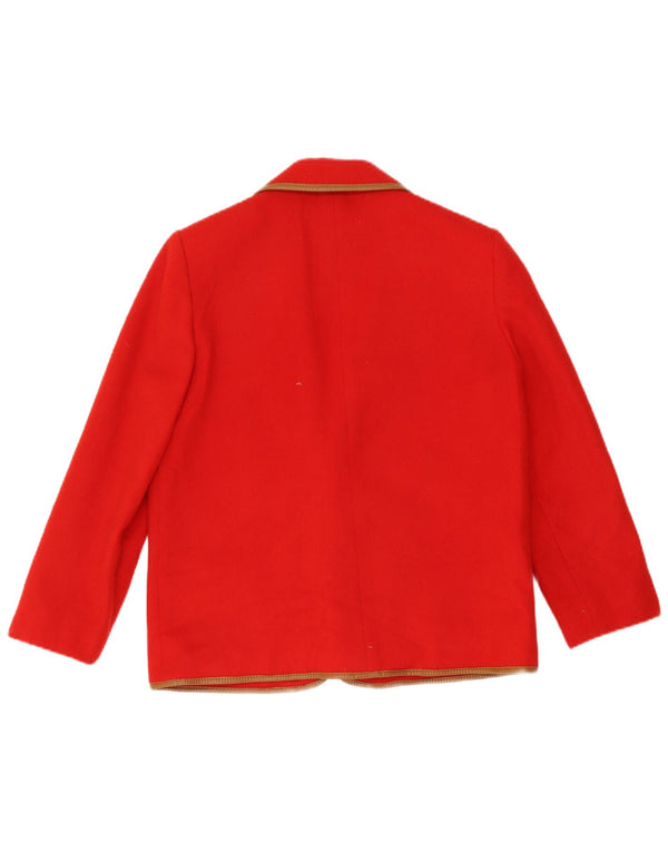 Giacca blazer vintage da donna a 2 bottoni IT 46 grande rossa