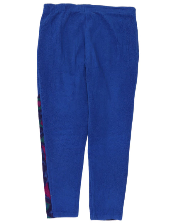 Pantaloni da tuta in pile da donna Fila IT 46 Large Blu geometrico