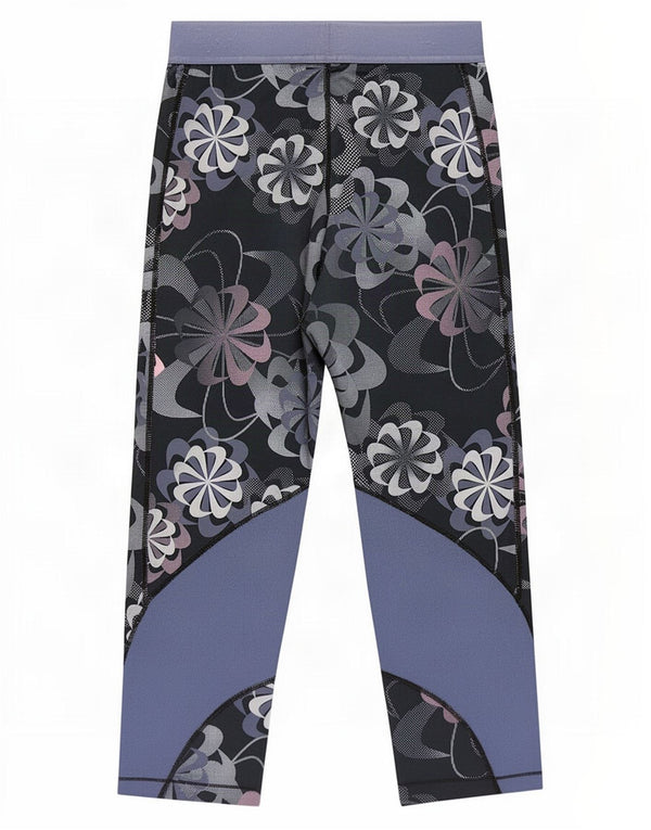 Leggings grafici Nike Dri Fit per ragazze 13-14 anni XL blu navy floreale