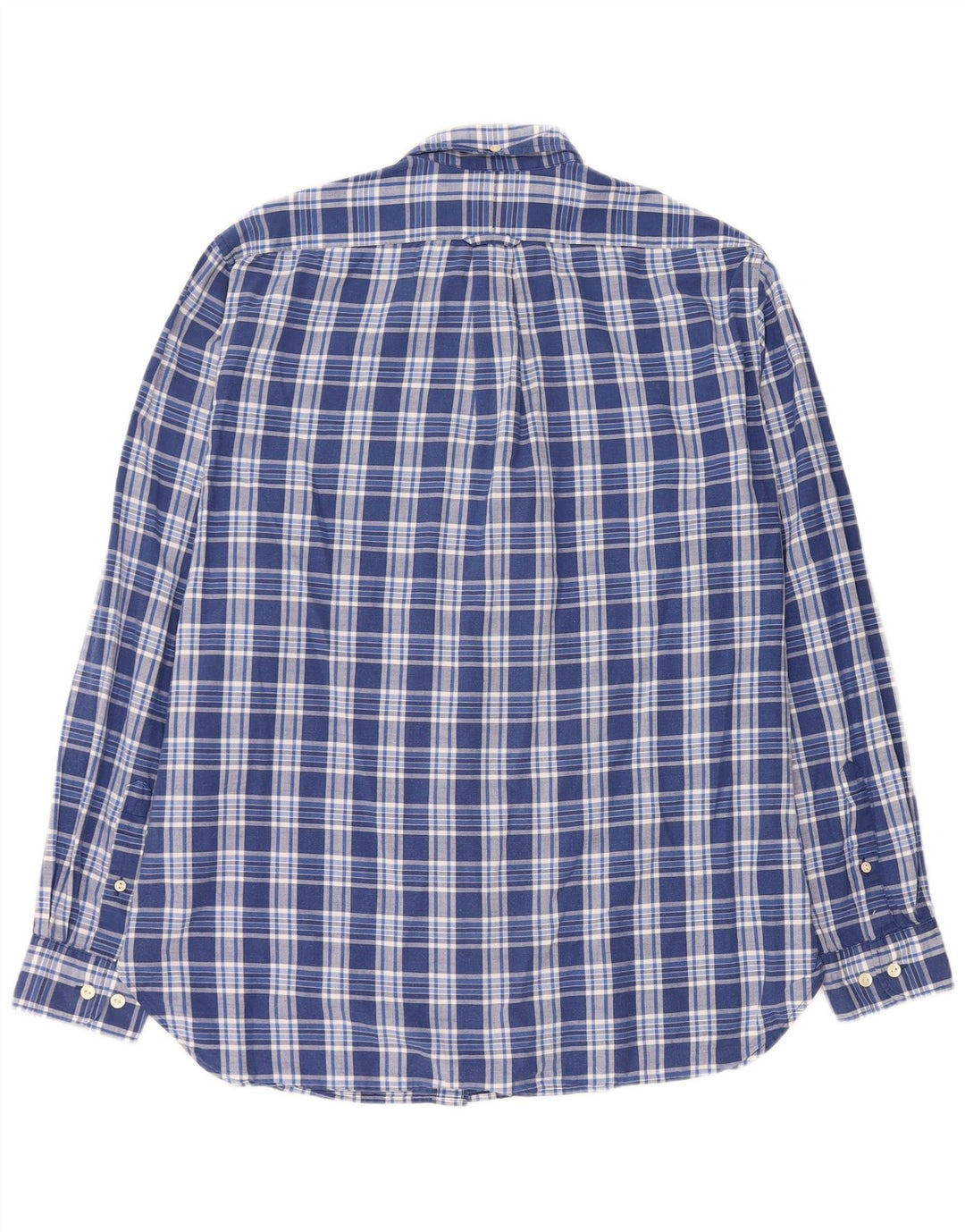 GANT Camicia da uomo vestibilità regolare in cotone a quadri blu medio