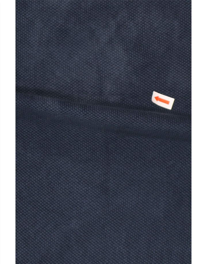 Maglione Zara da uomo a maniche corte con collo a polo blu navy medio