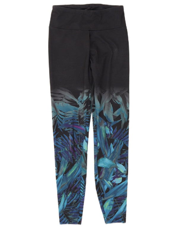 Leggings da donna Marks & Spencer UK 8 Small Poliestere floreale nero