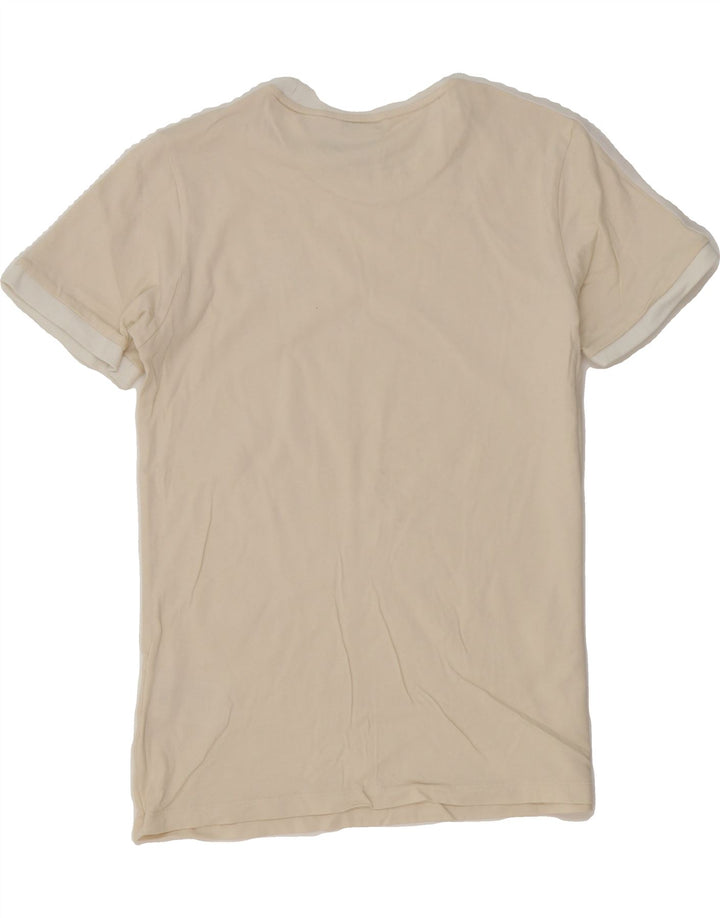 ADIDAS Womens T-Shirt Top UK 12 Medium  Beige Cotton Vintage Adidas and Second-Hand Adidas from Messina Hembry 