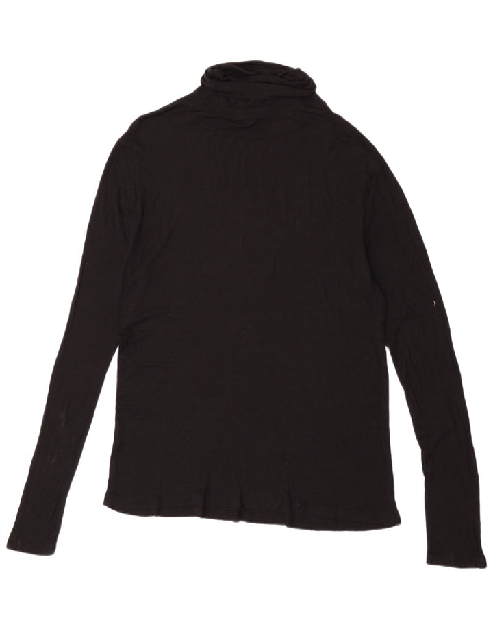 Top Zara da donna a maniche lunghe UK 16 grande nero