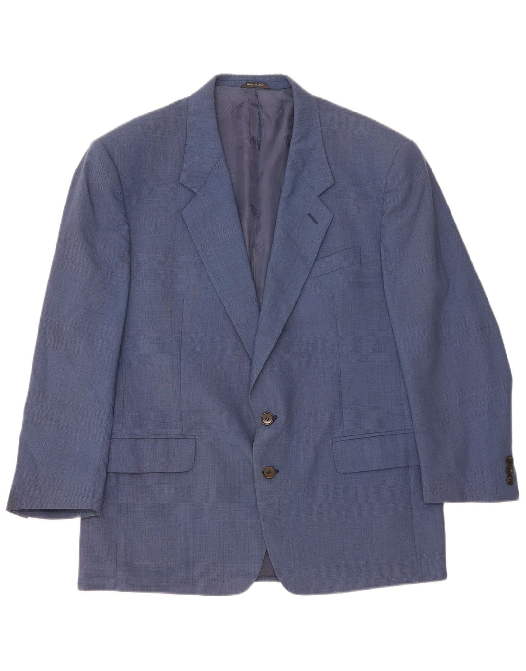 Missoni Giacca Blazer a 2 Bottoni da Uomo IT 54 2XL Lana Vergine Blu