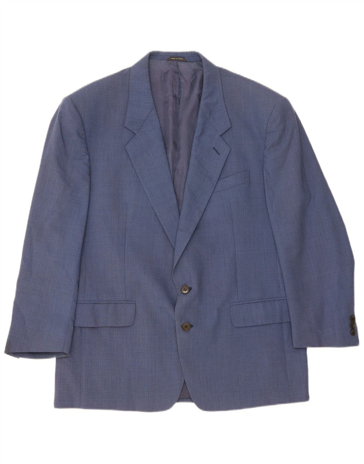 Missoni Giacca Blazer a 2 Bottoni da Uomo IT 54 2XL Lana Vergine Blu