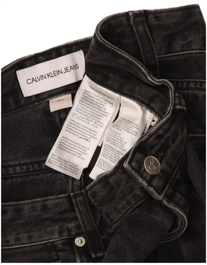 Jeans dritti da uomo Calvin Klein W31 L27 cotone nero