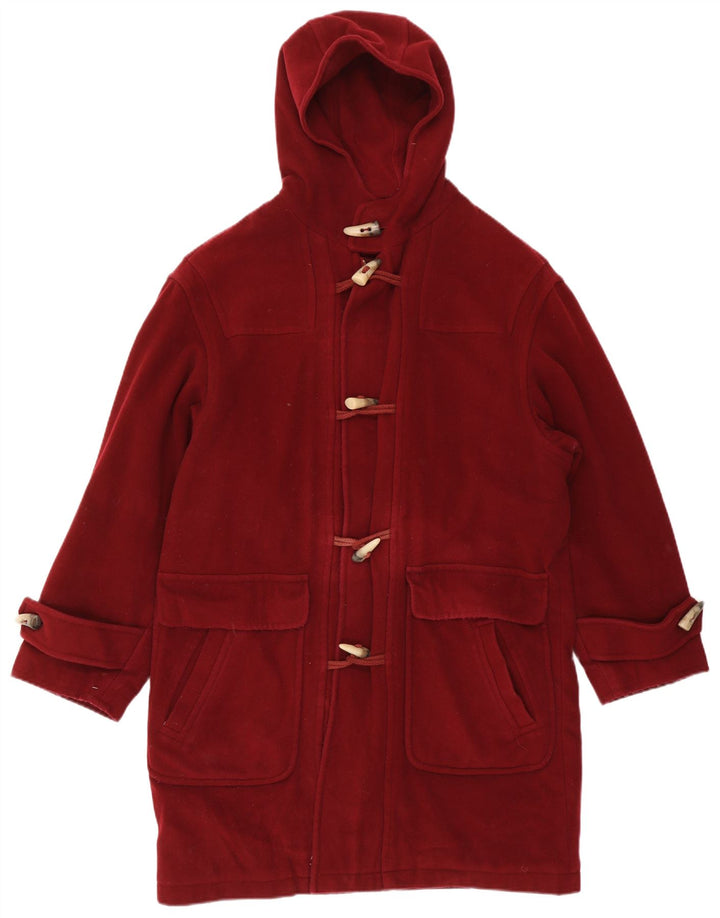 Montgomery con cappuccio da donna vintage IT 52 2XL Lana rossa