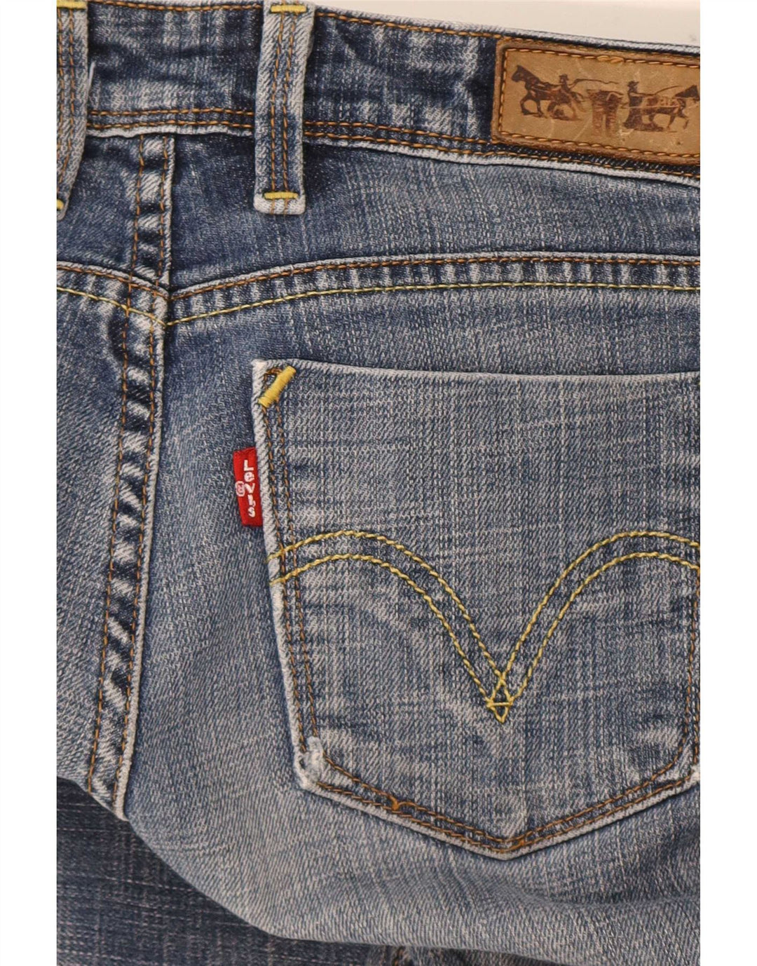 Levi's Donna 627 Jeans dritti W28 L28 Cotone blu
