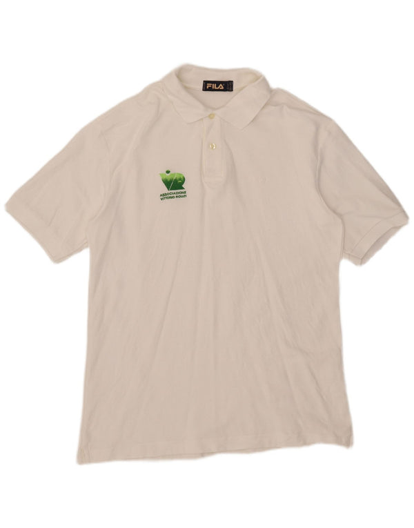 Polo da uomo Fila IT 52 Large bianca