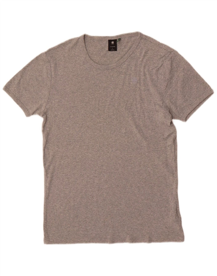 T-shirt da uomo G-Star Top grande in cotone chiazzato grigio
