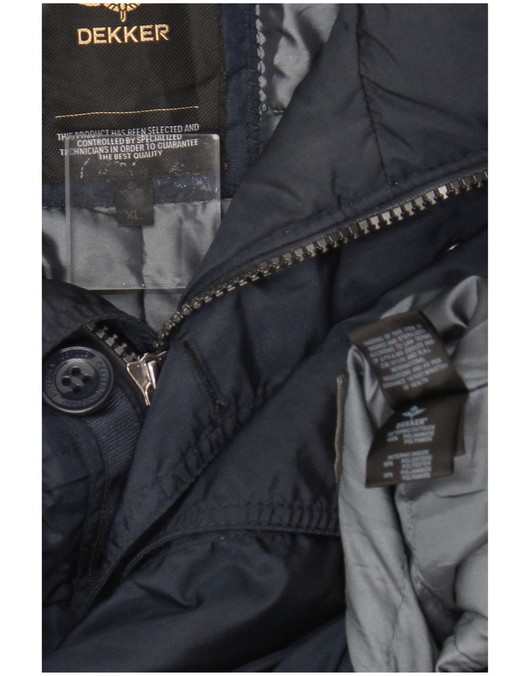 Giacca utility da uomo Dekker UK 42 XL blu navy in poliammide