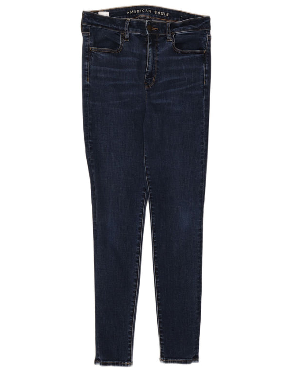 Jeans skinny da donna American Eagle UK 14 Large W30 L28 Cotone blu navy