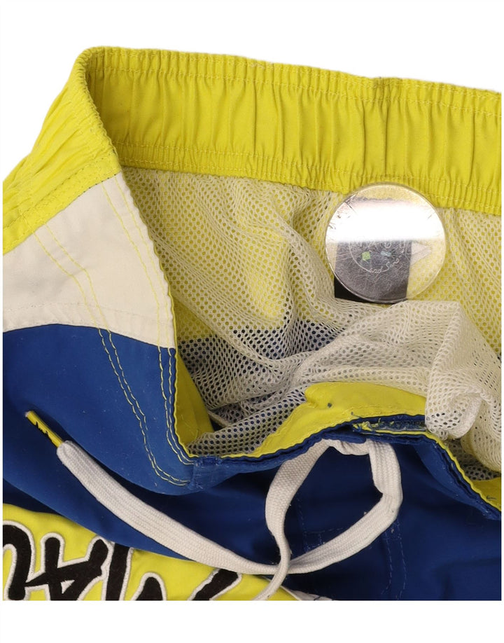 MAUI AND SONS Pantaloncini da bagno grafici da uomo blu medio color block