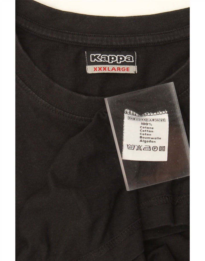 T-shirt uomo Kappa Top 3XL cotone nero