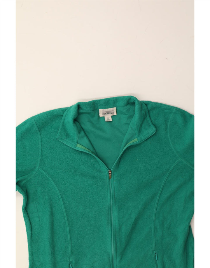 L.L.BEAN Womens Fleece Jacket UK 10 Small Green Polyester Vintage L.L.Bean and Second-Hand L.L.Bean from Messina Hembry 