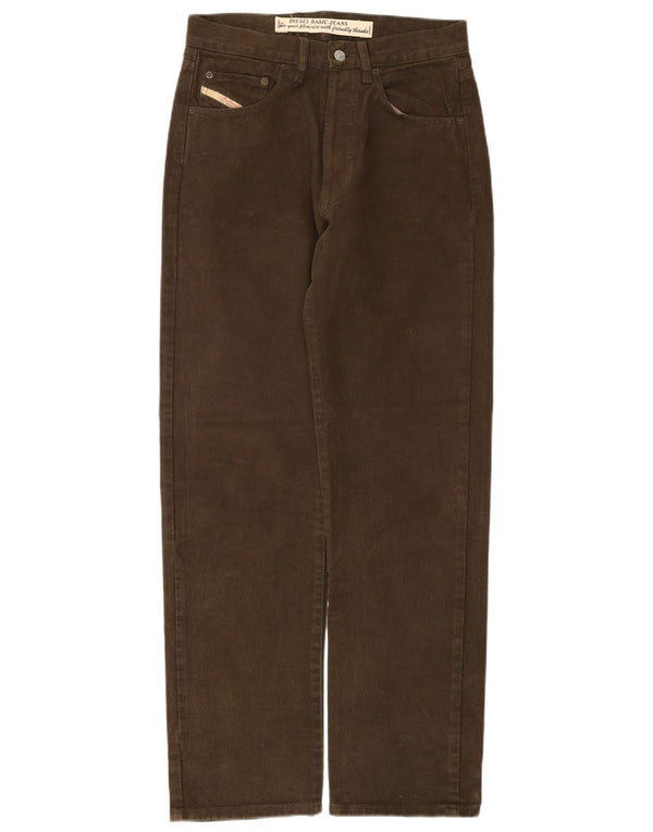 Jeans dritti da uomo Diesel W29 L31 cotone kaki