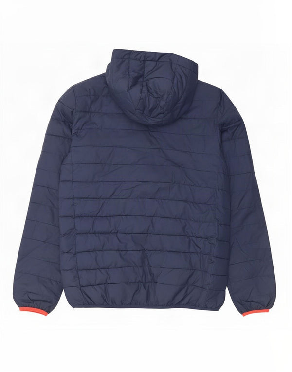 Giacca imbottita con cappuccio Quiksilver da bambino 15-16 anni XL blu navy in poliestere