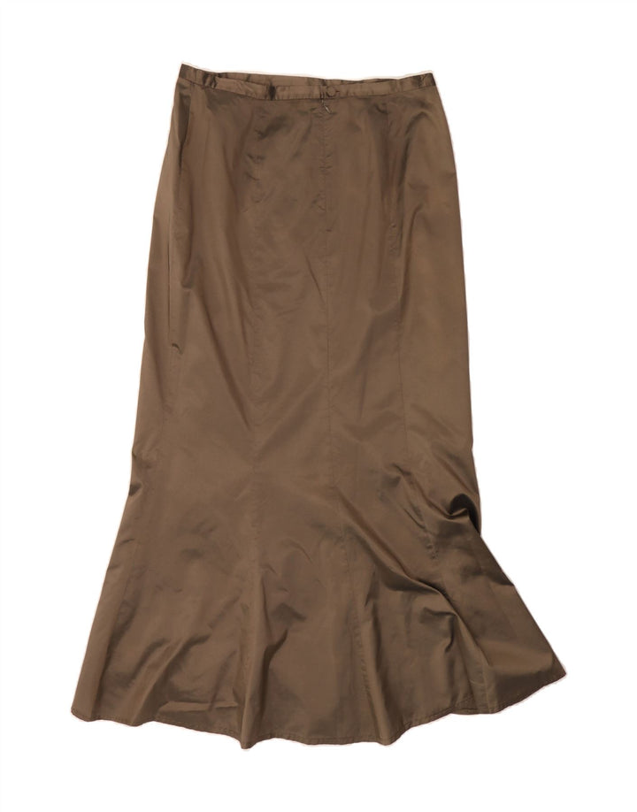 VINTAGE Womens Trumpet Skirt UK 16 Large W32  Grey Polyester Vintage Vintage and Second-Hand Vintage from Messina Hembry 