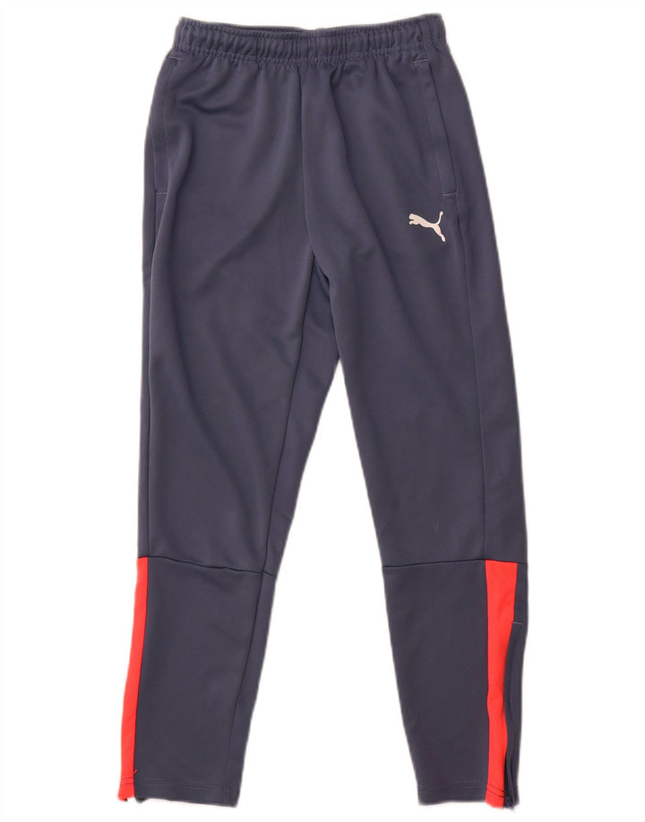 Pantaloni della tuta da ragazzo Puma 11-12 anni Poliestere color block blu navy