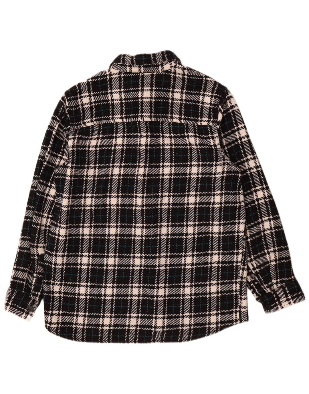 Camicia overshirt da uomo Zara vestibilità rilassata a quadri neri medi
