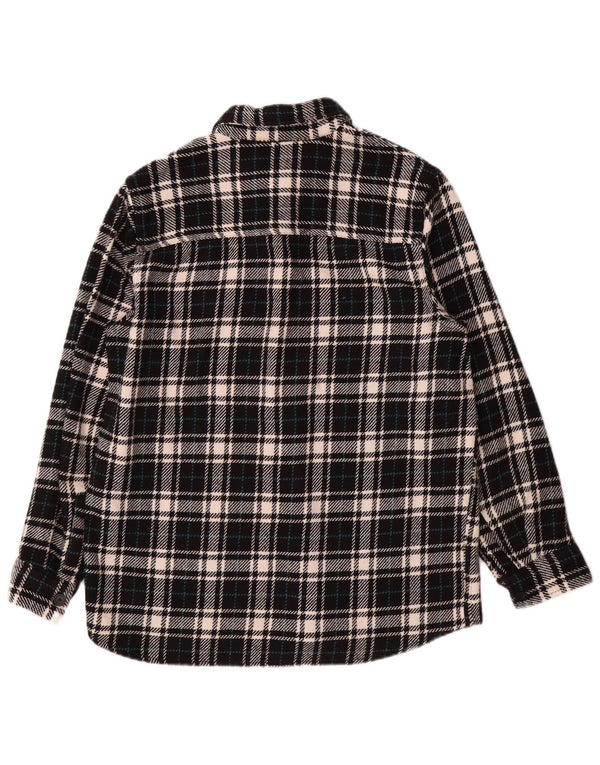 Camicia overshirt da uomo Zara vestibilità rilassata a quadri neri medi