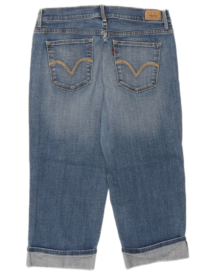 Pantaloni Capri da donna LEVI'S US 8 medi W30 L19 cotone blu