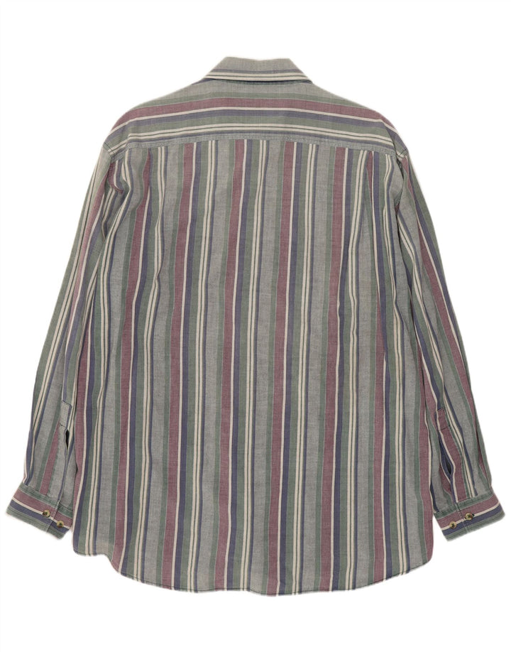 MARLBORO CLASSICS Camicia da uomo XL in cotone a righe multicolore