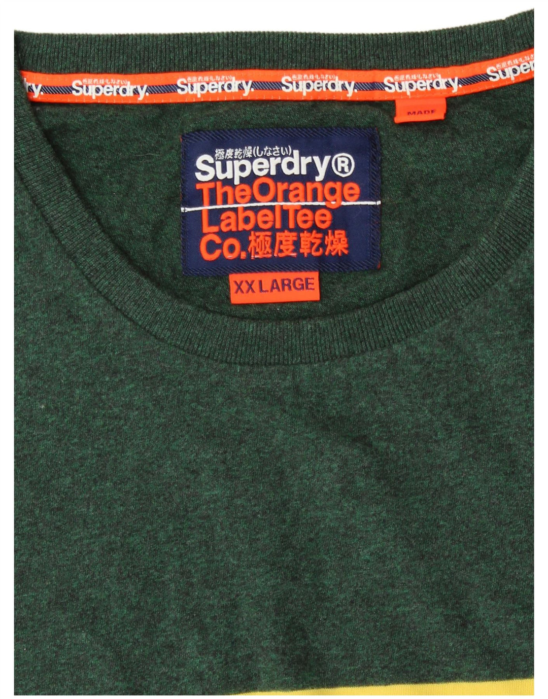 T-shirt da uomo Superdry Top 2XL in cotone color block grigio