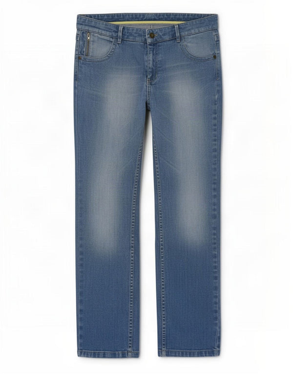 Jeans dritti da donna Marks & Spencer UK 16 Large W34 L29 Cotone blu