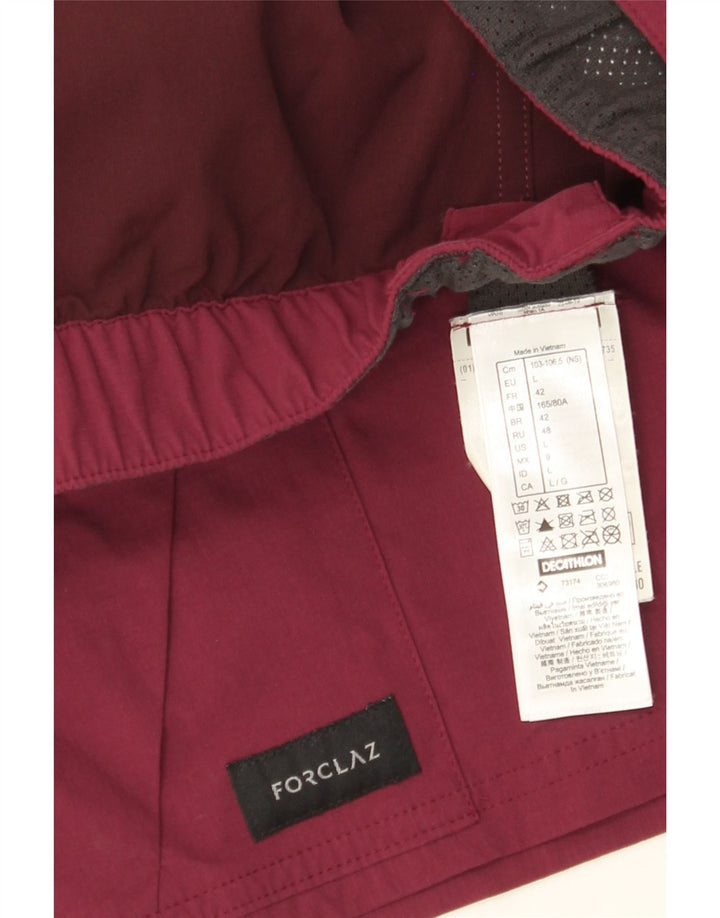 Pantaloncini cargo da donna FORCLAZ grandi W34 marrone poliammide