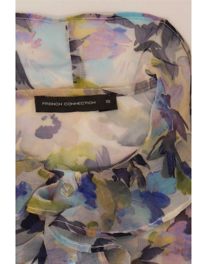 Camicetta trasparente da donna French Connection UK 10 piccola multicolore