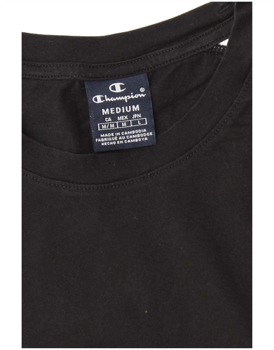 T-shirt grafica da uomo Champion Top color block nero medio