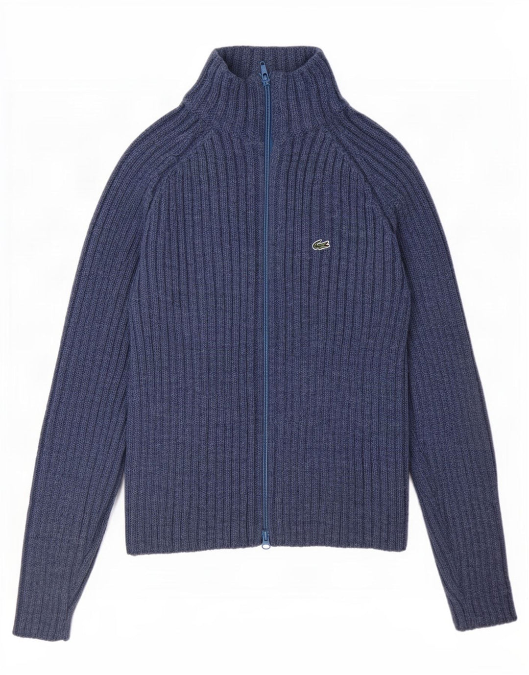 Maglione cardigan vestibilità regolare da donna Lacoste taglia 38 lana blu medio