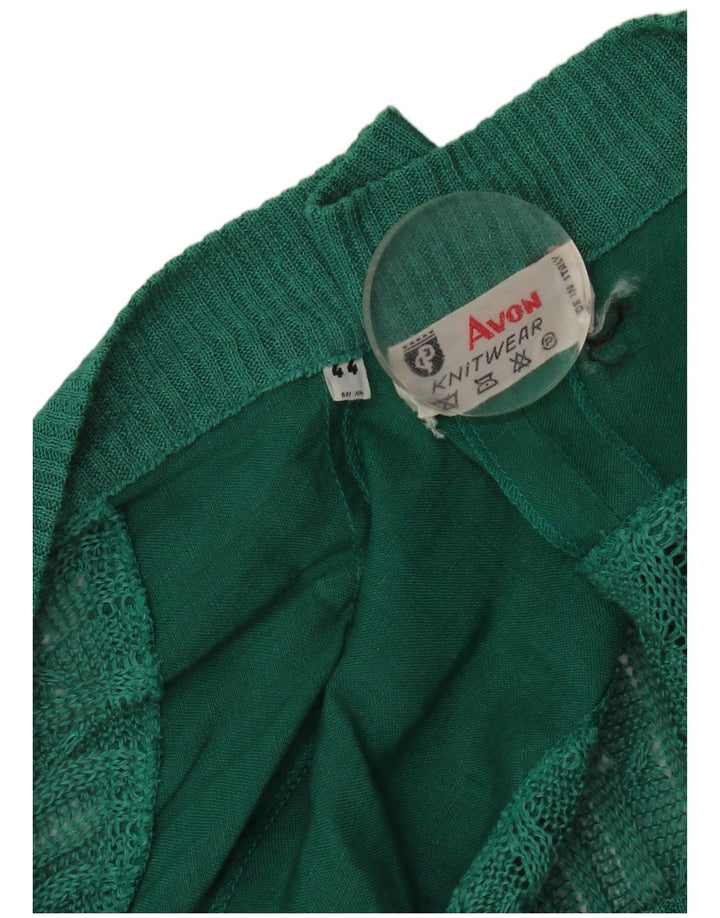 Maglione cardigan da uomo vintage IT 44 XL Verde
