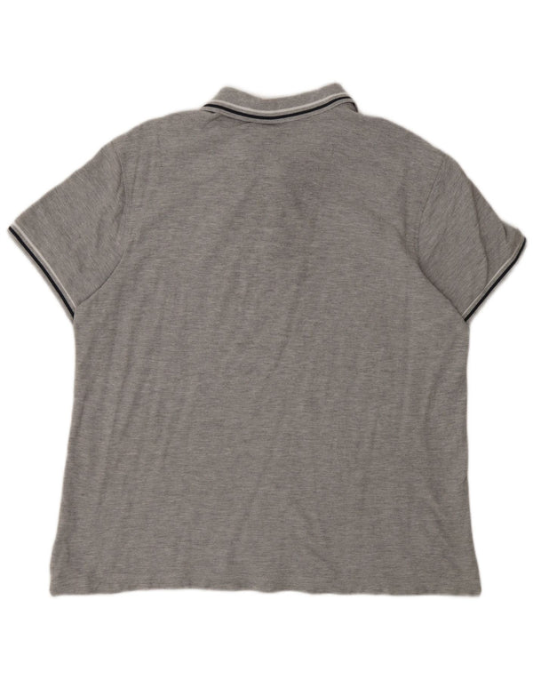 Polo da uomo Lotto XL in cotone grigio